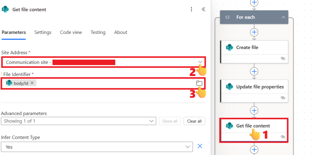 Get file content